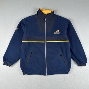 Vintage Team New Zealand Jacket Men's Medium Blue Americas Cup 2000 Reversible